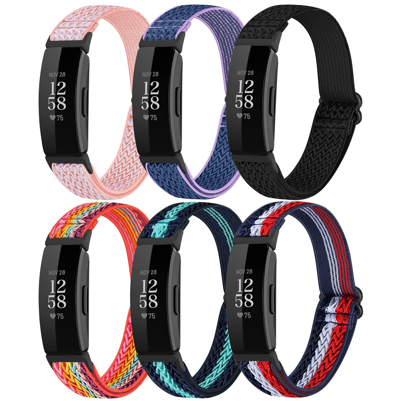 Elastic Watch Bands Replacement Compatible with Fitbit Inspire 3/Fitbit Inspi...