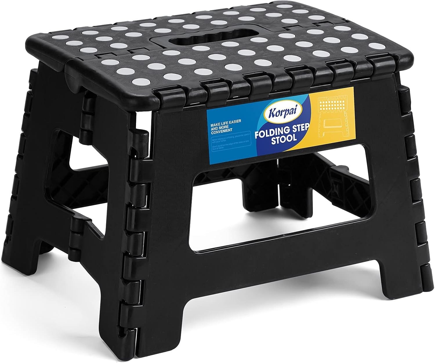 9" Folding Step Stool Adults,Kids,Non-Slip Folding Stools W/ Portable