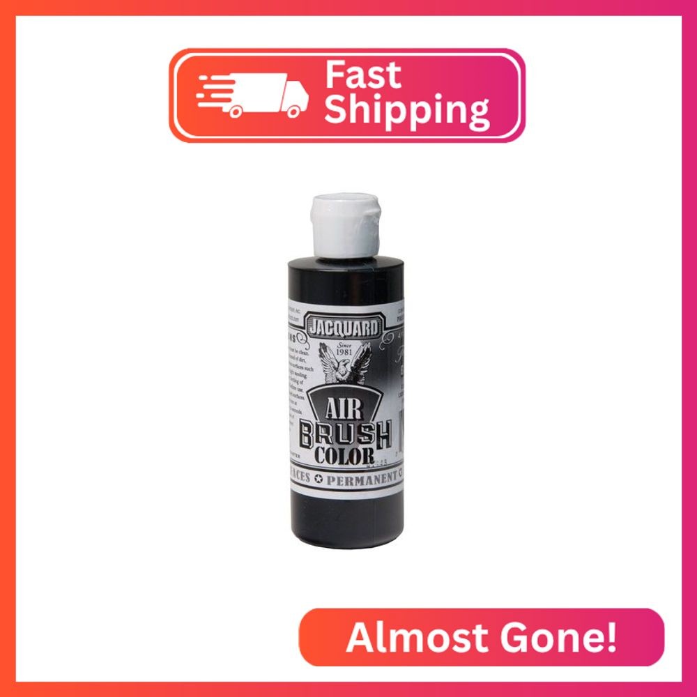 Jacquard Airbrush Color 4Oz Transparent Black