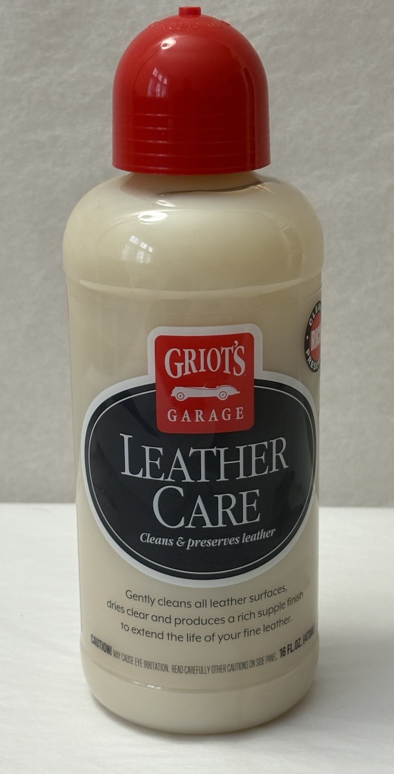 Griot's Garage Leather Care 16oz Cleans & Preserves All Leather Surfaces Griots