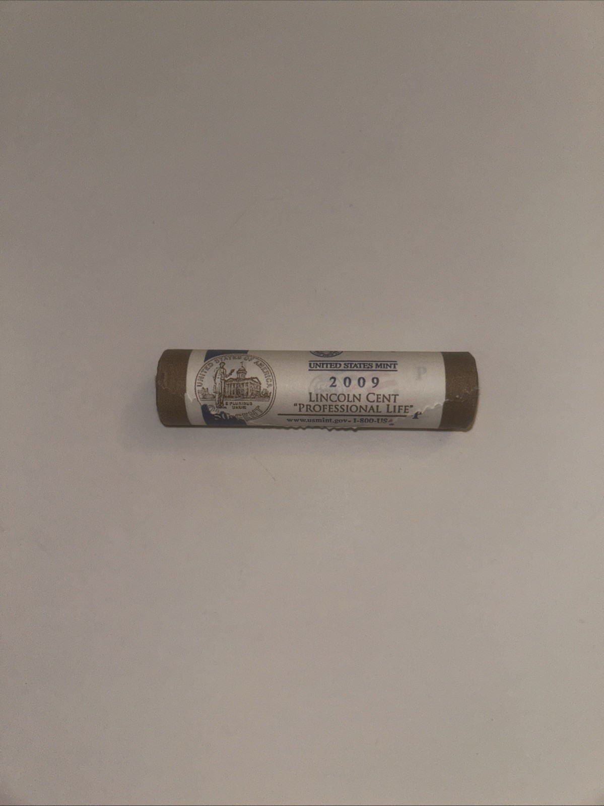 2009-P Original US Mint Wrapped Lincoln Cent Roll Formative Years 50 Coins B1