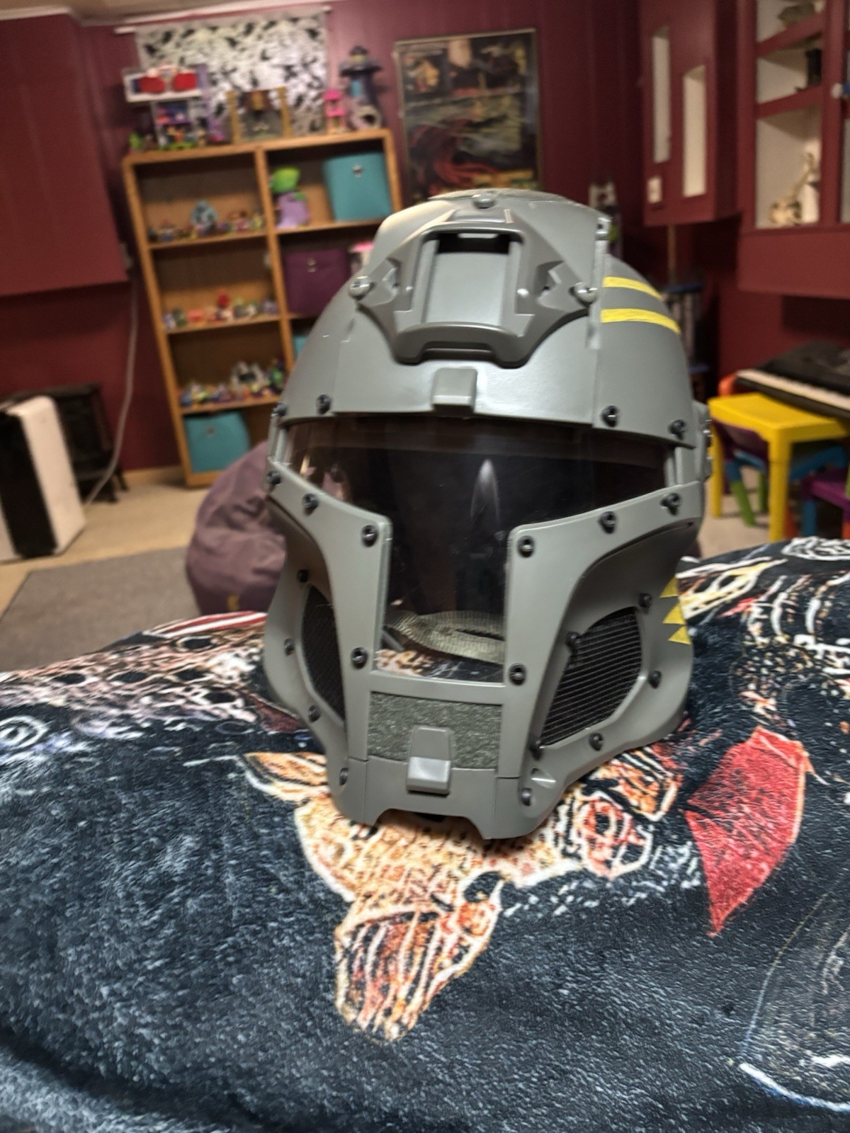 The Medieval Iron Warrior Helmet Mandolorian Style Airsoft Helmet