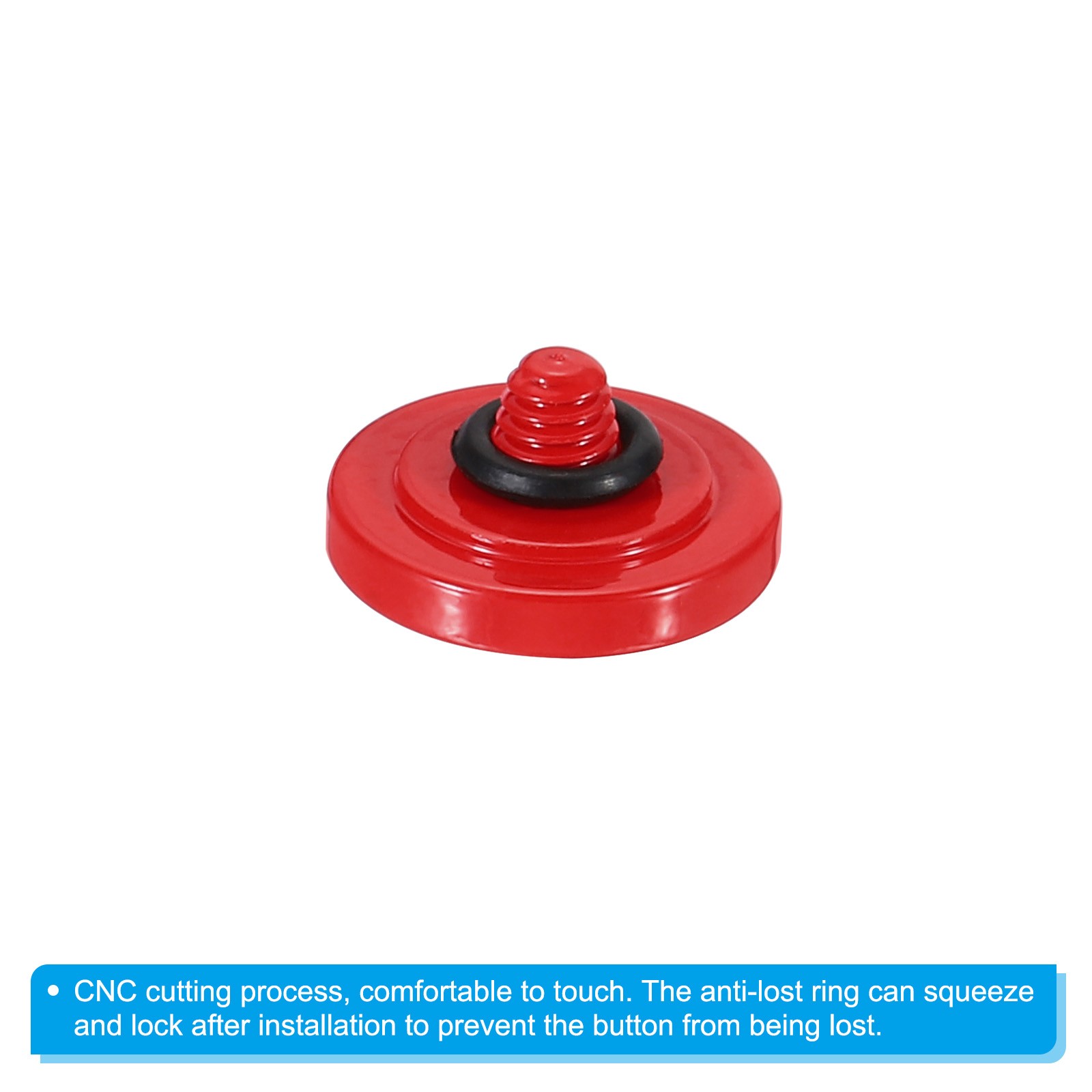 4PCS Soft Shutter Release Button Copper Camera Shutter Button Concave Red