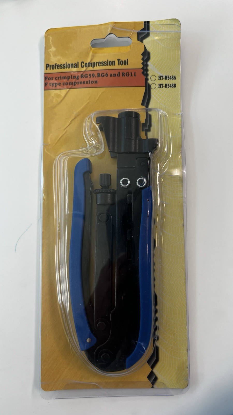 Professional Compression Tool For Crimping RG59, RG6, RG11 F-Type Compression