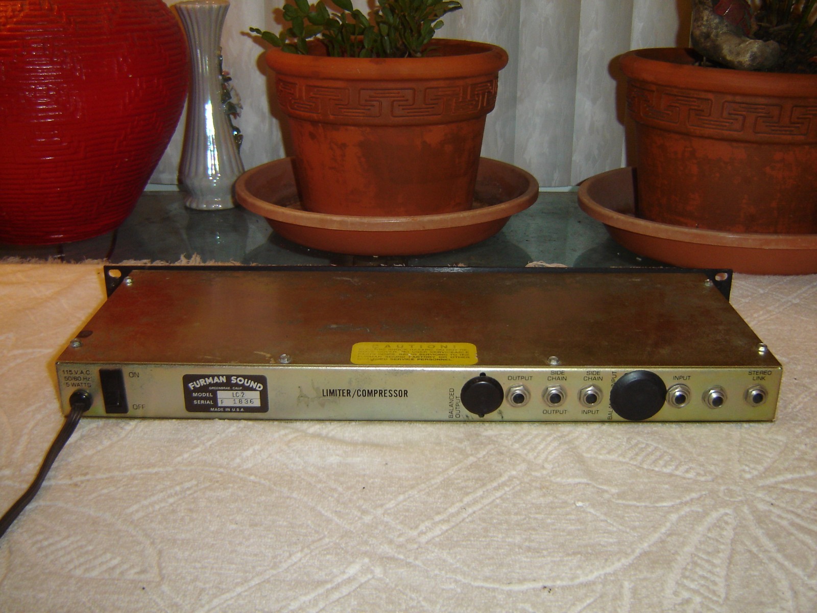 Furman Sound LC-3, Limiter / Compressor, Vintage Rack