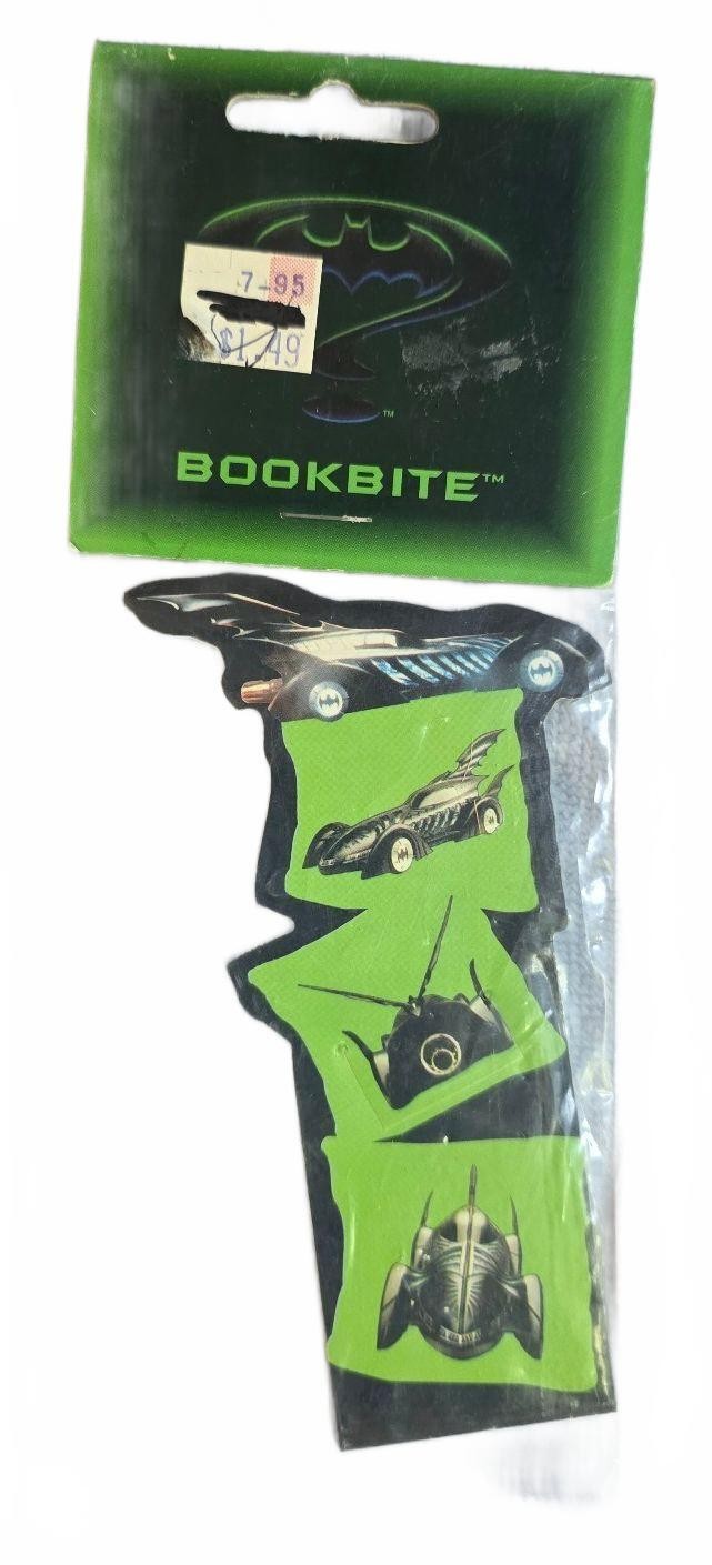 Vtg 1995 Batman Forever Plastic Bookbite Book Mark #26-400 Batmobile