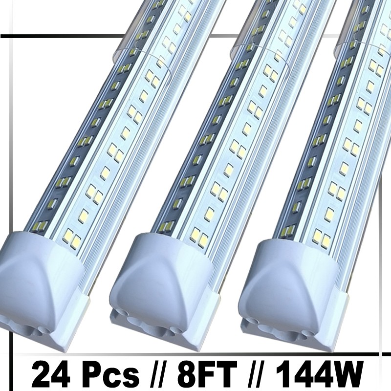 24Pack 8FT LED Tube Light 8 FOOT 144w LED Shop Garage Warehouse Light Fixture