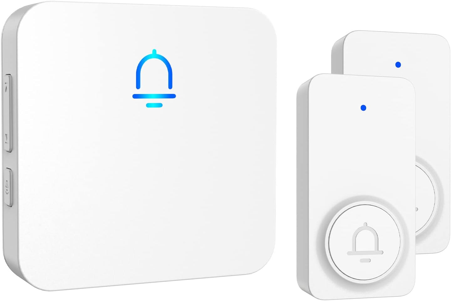 Wireless Doorbell 2 Buttons - Hassle-Free Installation, 1000Ft Range, Adjustable