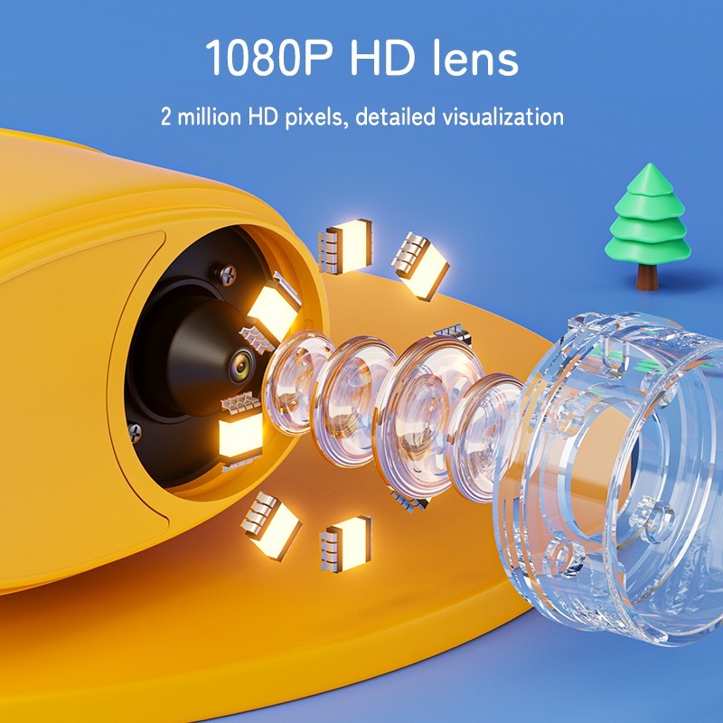Microscope for Kids - 1000X Kids Handheld Pocket Microscope with 4K IPS Scree...