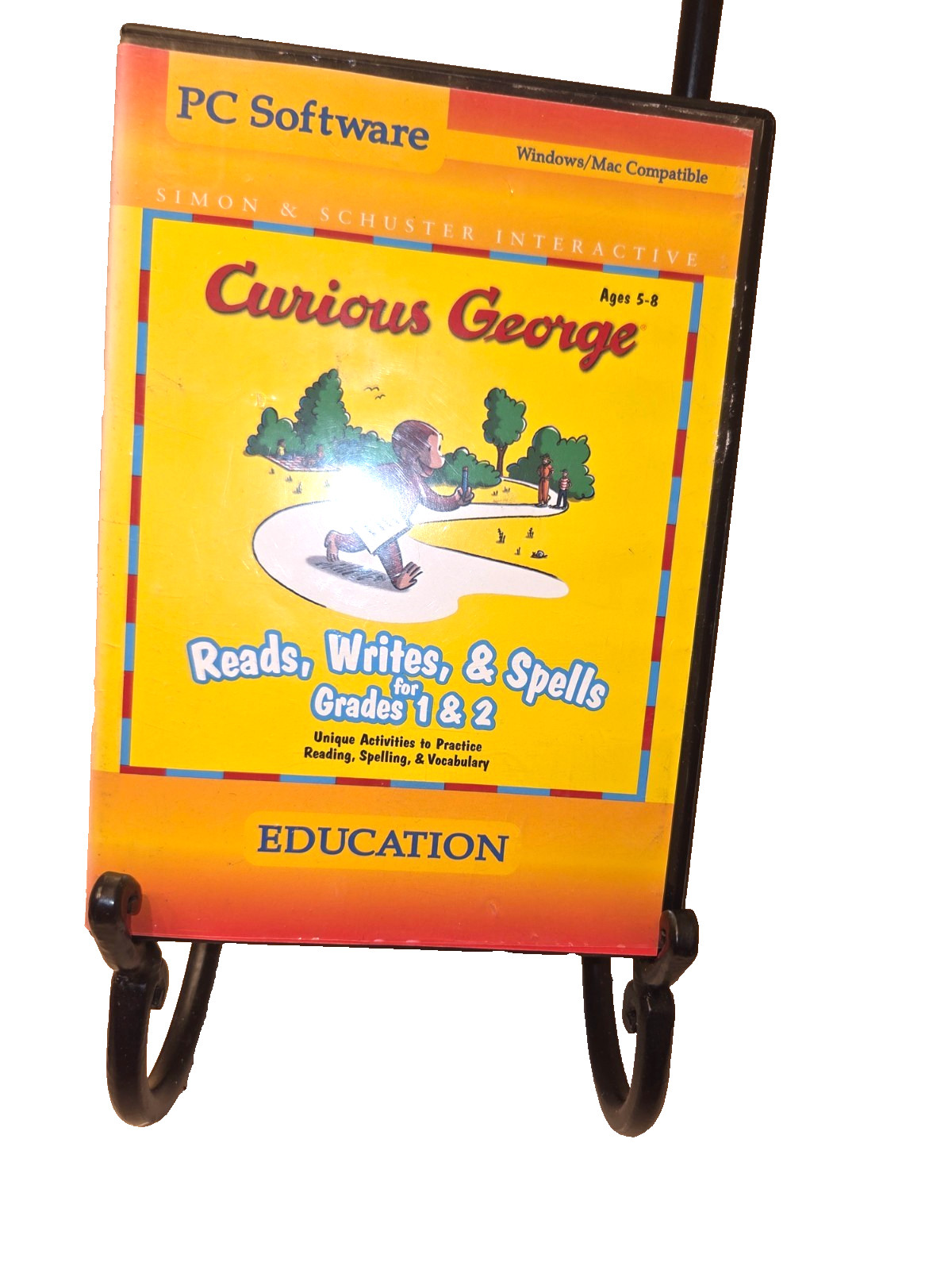 Curious George - Reads/Writes/Spells  (Software, cd, 1998) Grades 1 & 2
