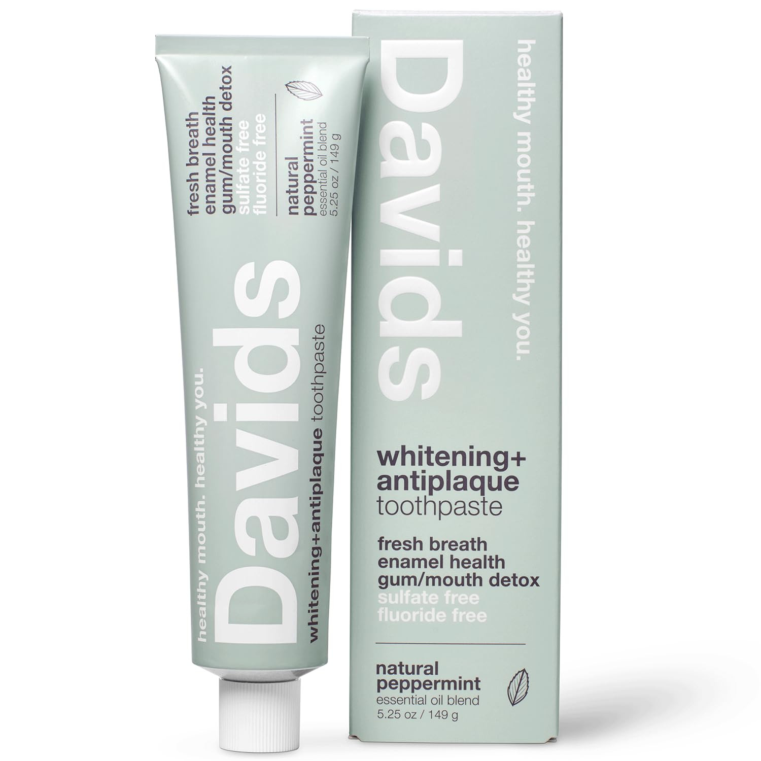 Fluoride Free Toothpaste, Teeth Whitening, Antiplaque, SLS (Sulfate) Free, Promo