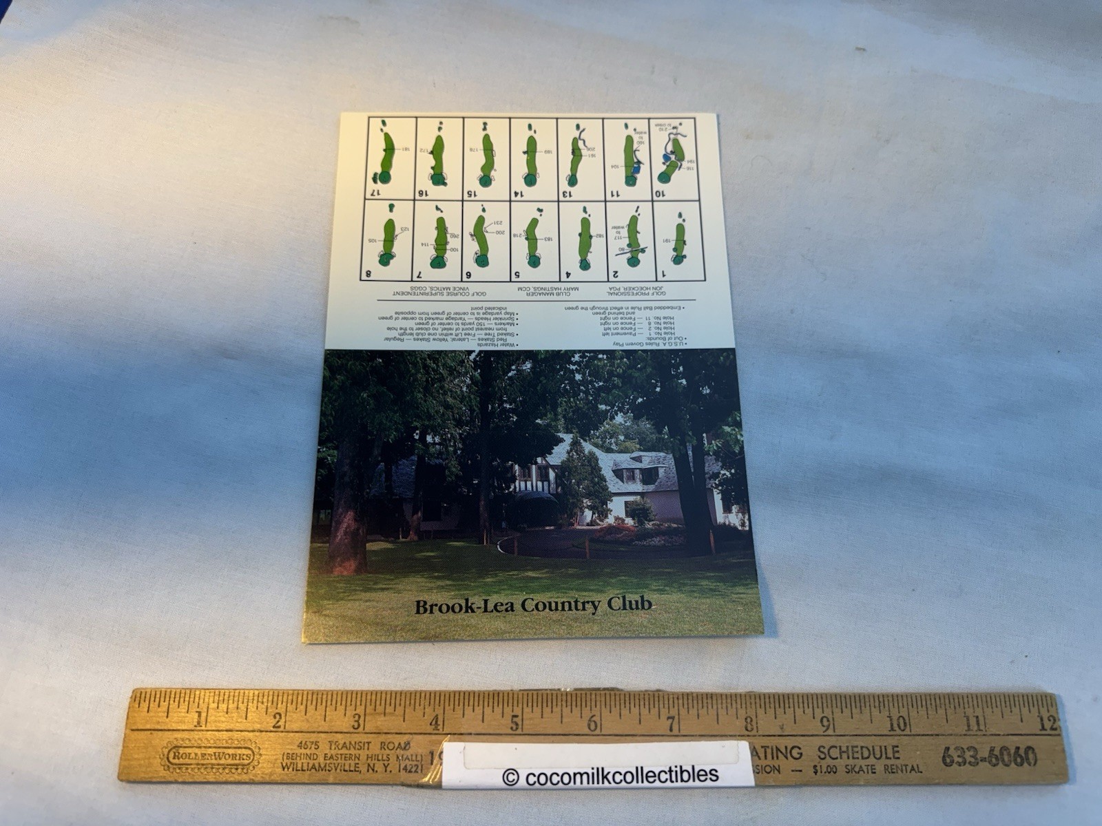 Vintage Unused Scorecard Brook Lea Country Club CC Rochester NY Pixley Rd Card