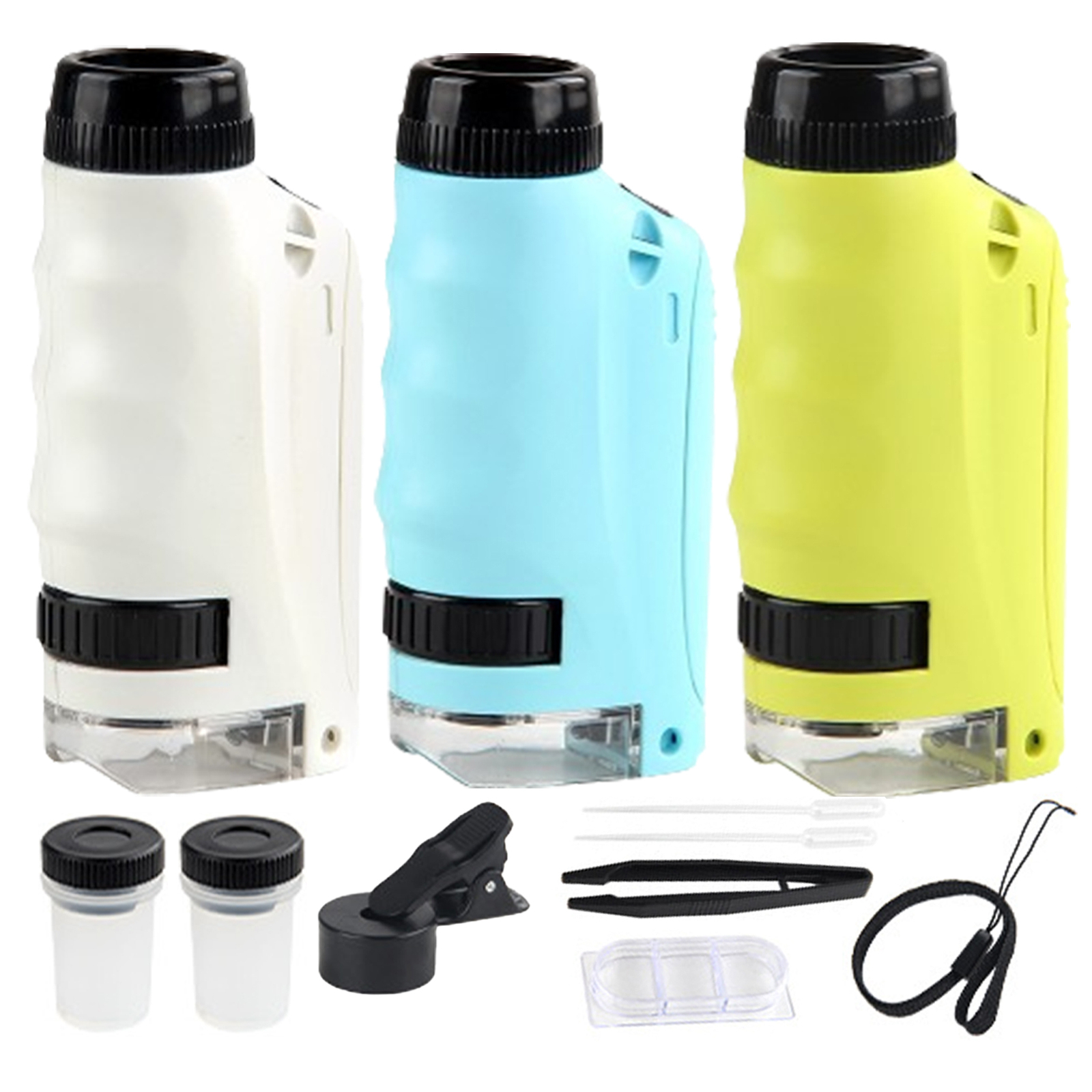 Mini Microscope For Kids Portable Microscope LED Lighting Small Handheld USA