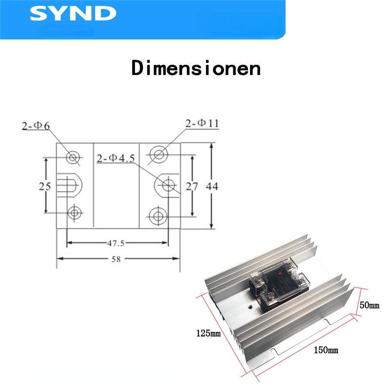 Single-phase solid state relay 40A SSR-40DA DC control AC MGR-1 D4840 40A
