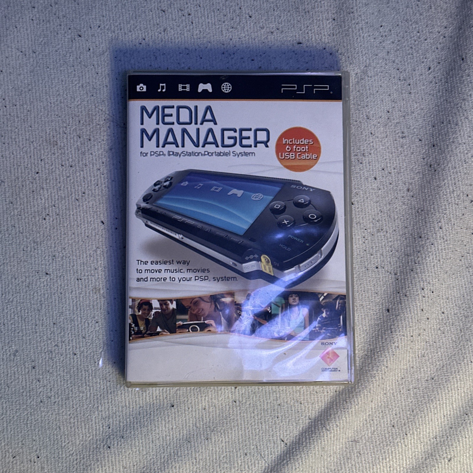 Sony Playstation PSP Media Manager - Cable Included + 2 MAX Media Manager Discs