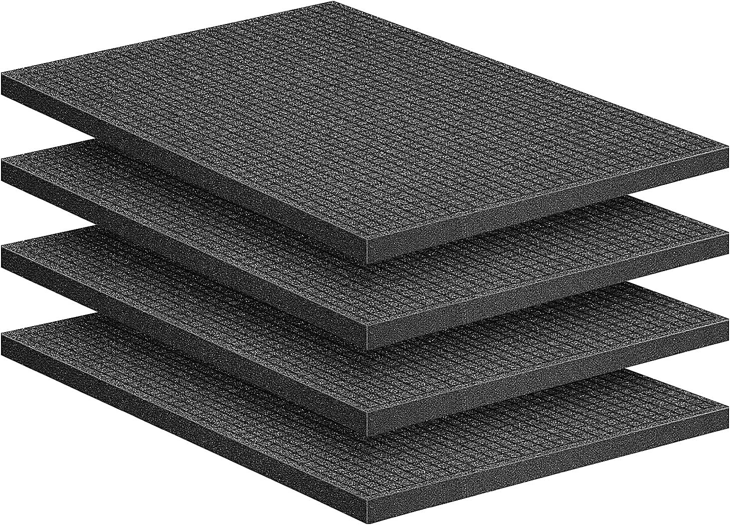 4-Pack 16x12x1 Inch Pick and Pluck Foam Inserts for Storage and Protection