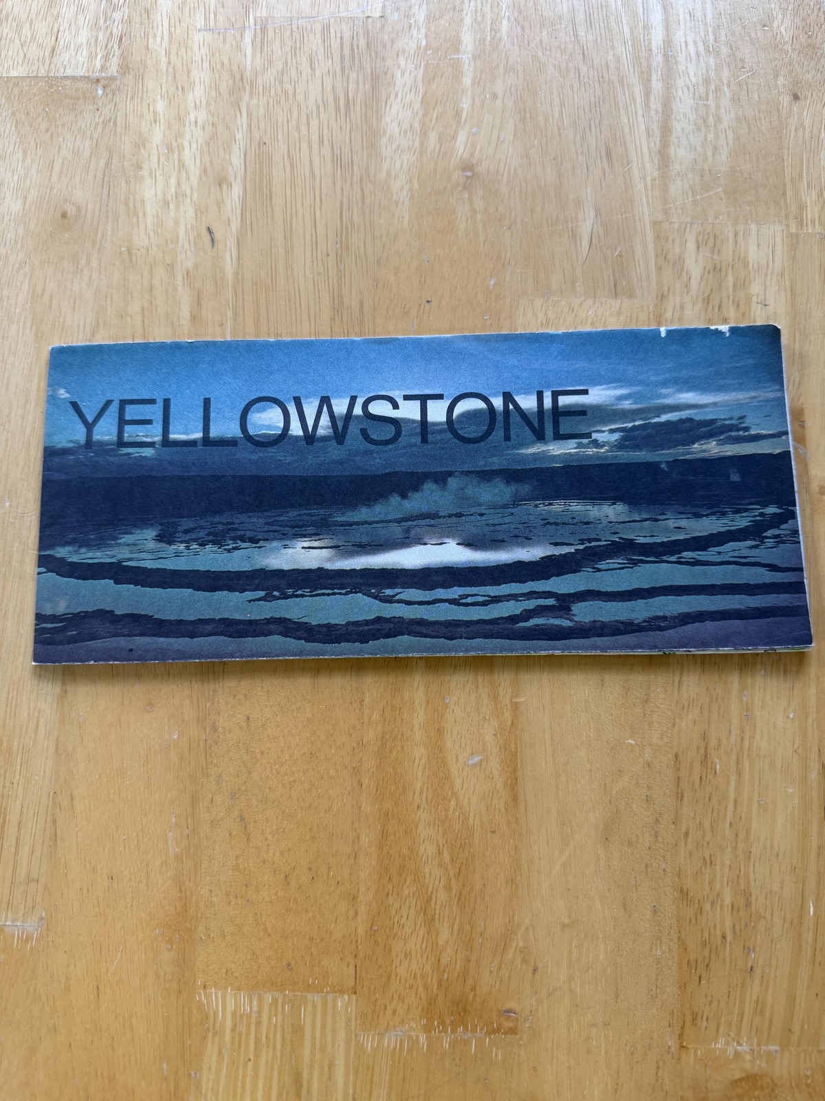 Vintage Yellowstone National Park Road Map Travel Guide Folded Brochure USA