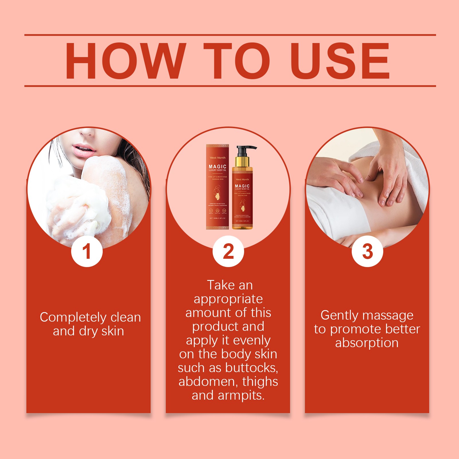 Rich Firming Body Oil with Hydrating and Softening Formula for Smooth Skin