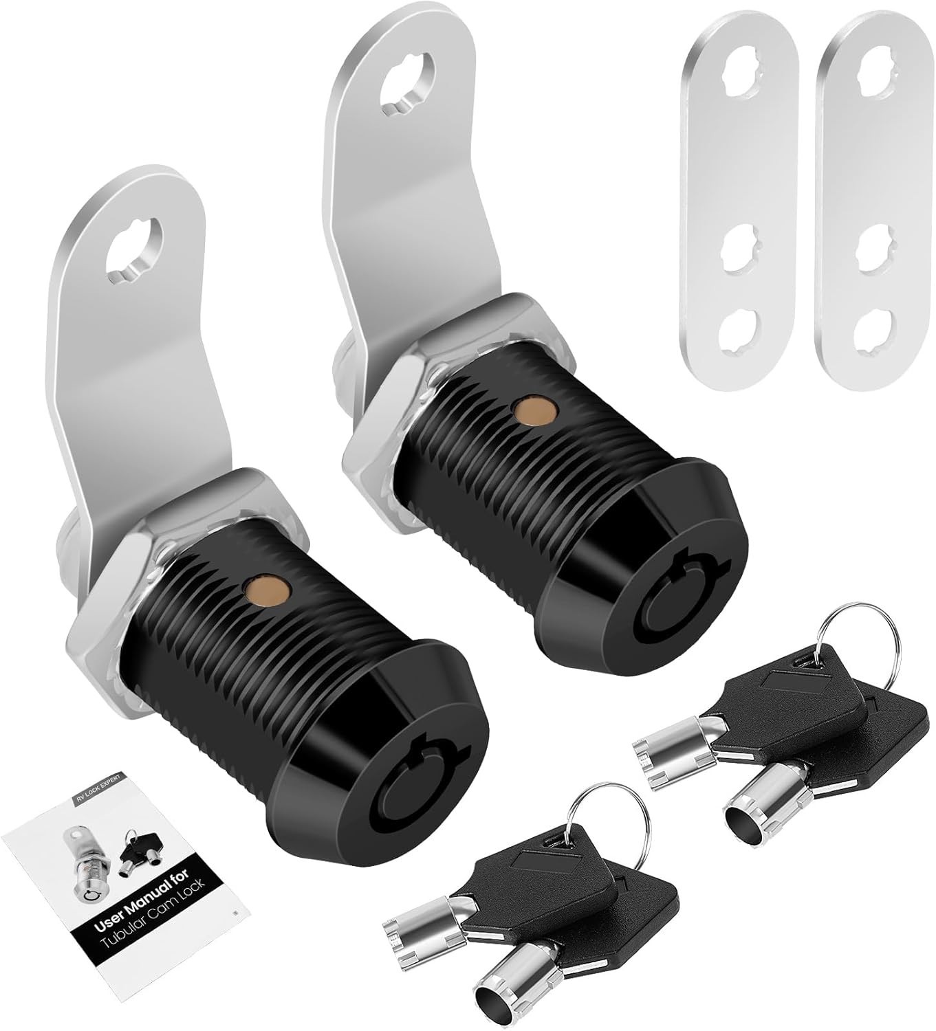 5 Pack Cabinet Lock with Keys, 7/8" RV Storage Locks Keyed Alike, RV Locks fo...