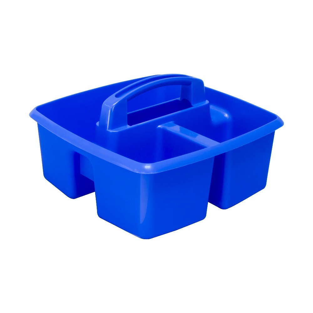 Storex Plastic Desktop Organizer Caddy with Handle, Assorted, Set of 5
