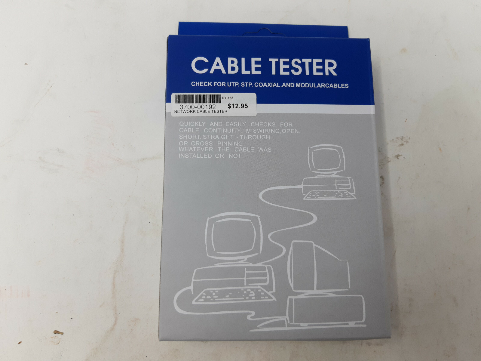 SY NETWORK CABLE TESTER SY-468 - NEW OLD STOCK