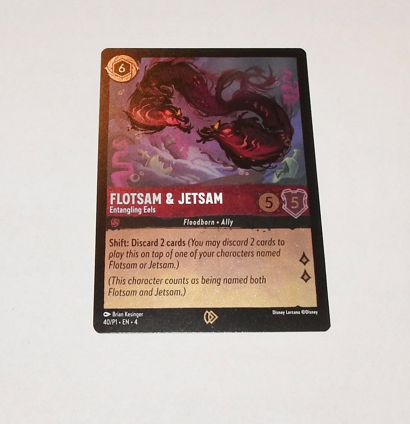 Disney Lorcana Game -  Flotsam & Jetsam Entangling Eels Foil Promo GENCON 2024