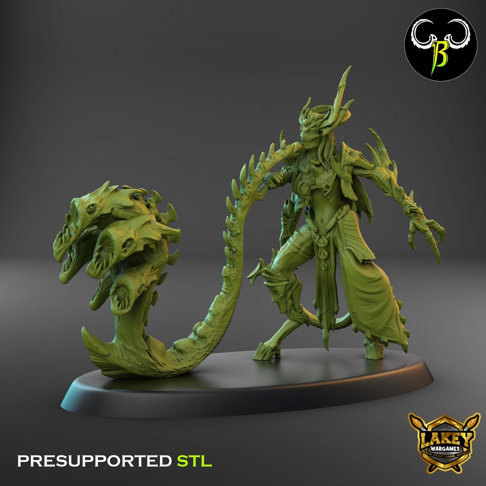 Apostle Of Excess Horn | Daemon | 3D Printed Miniature | Clay Beast Creation |