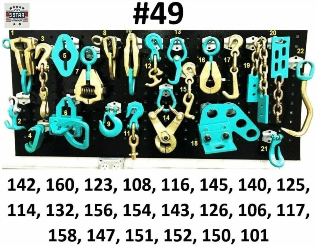 SET#49 - 22 PIECE PULLING TOOLS AND CLAMPS AUTO BODY FRAME MACHINE HEAVY DUTY