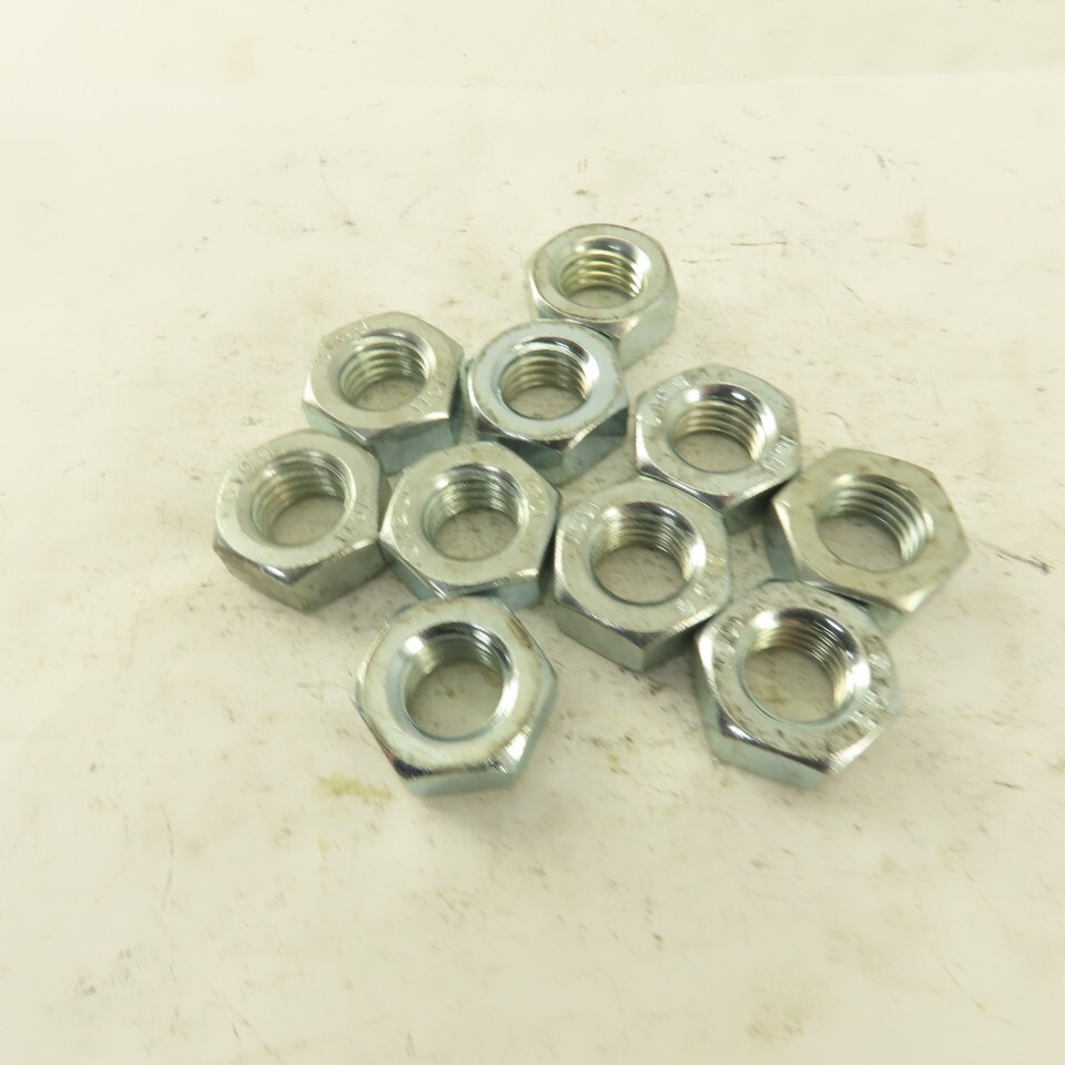 M14 x 2.0 Zinc Plated Metric Grade 10 Hex Nut Lot Of 10