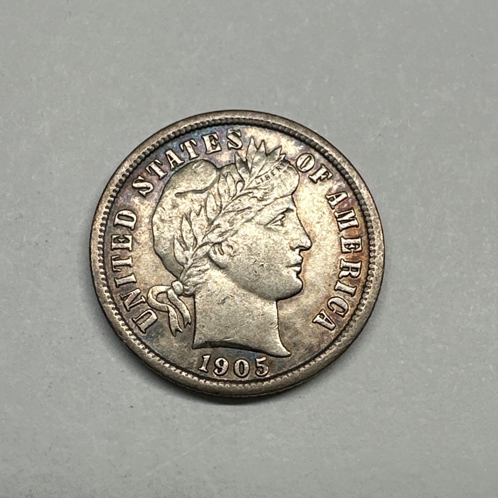 1905-O Barber Dime AU 213232