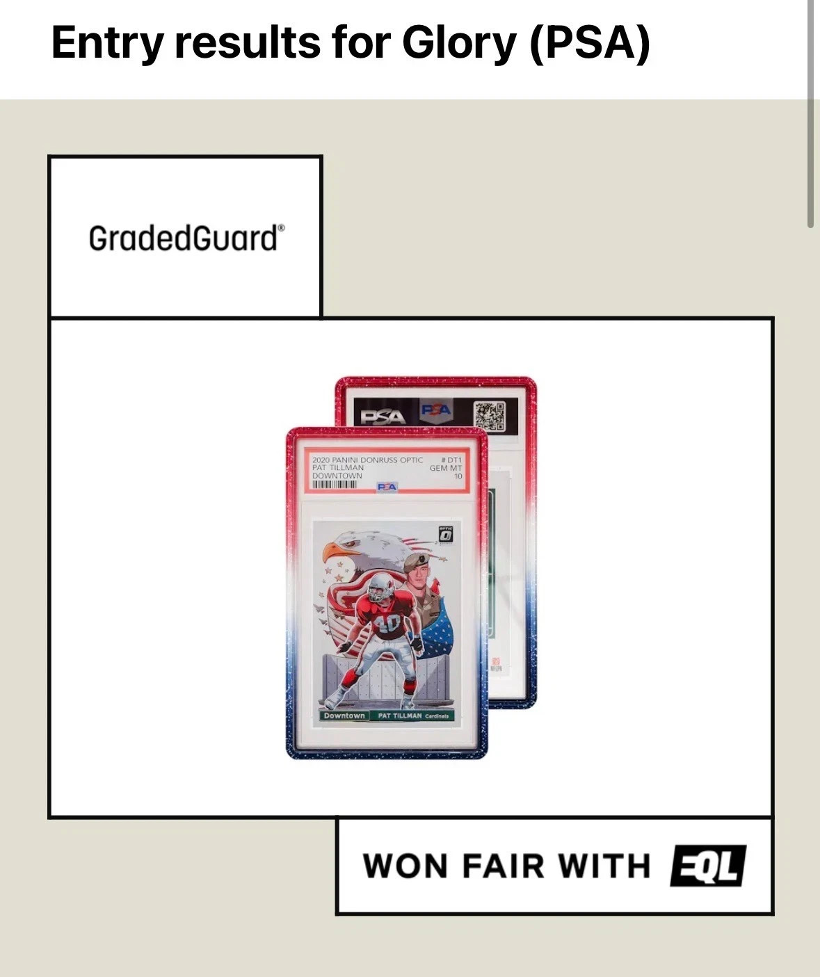 GradedGuard Glory PSA Red, White, and Blue Limited Edition USA 250th CONFIRMED