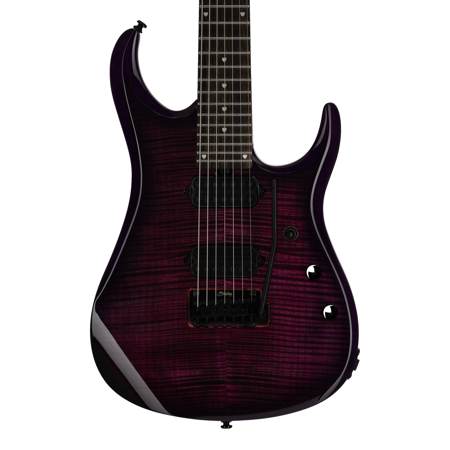 Sterling by Music Man JP157 DiMarzio Flame Maple - Purple Nebula - Open Box