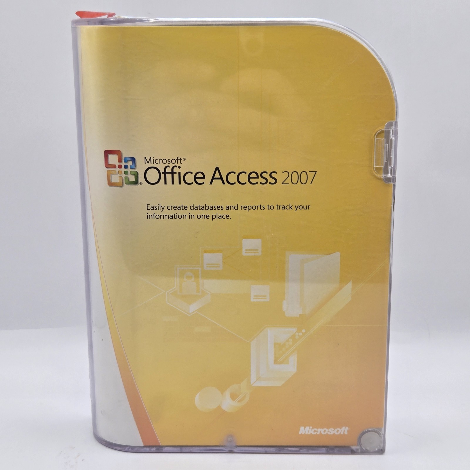 Microsoft Office Access 2007 Retail Box Case Disc & Product Key Windows