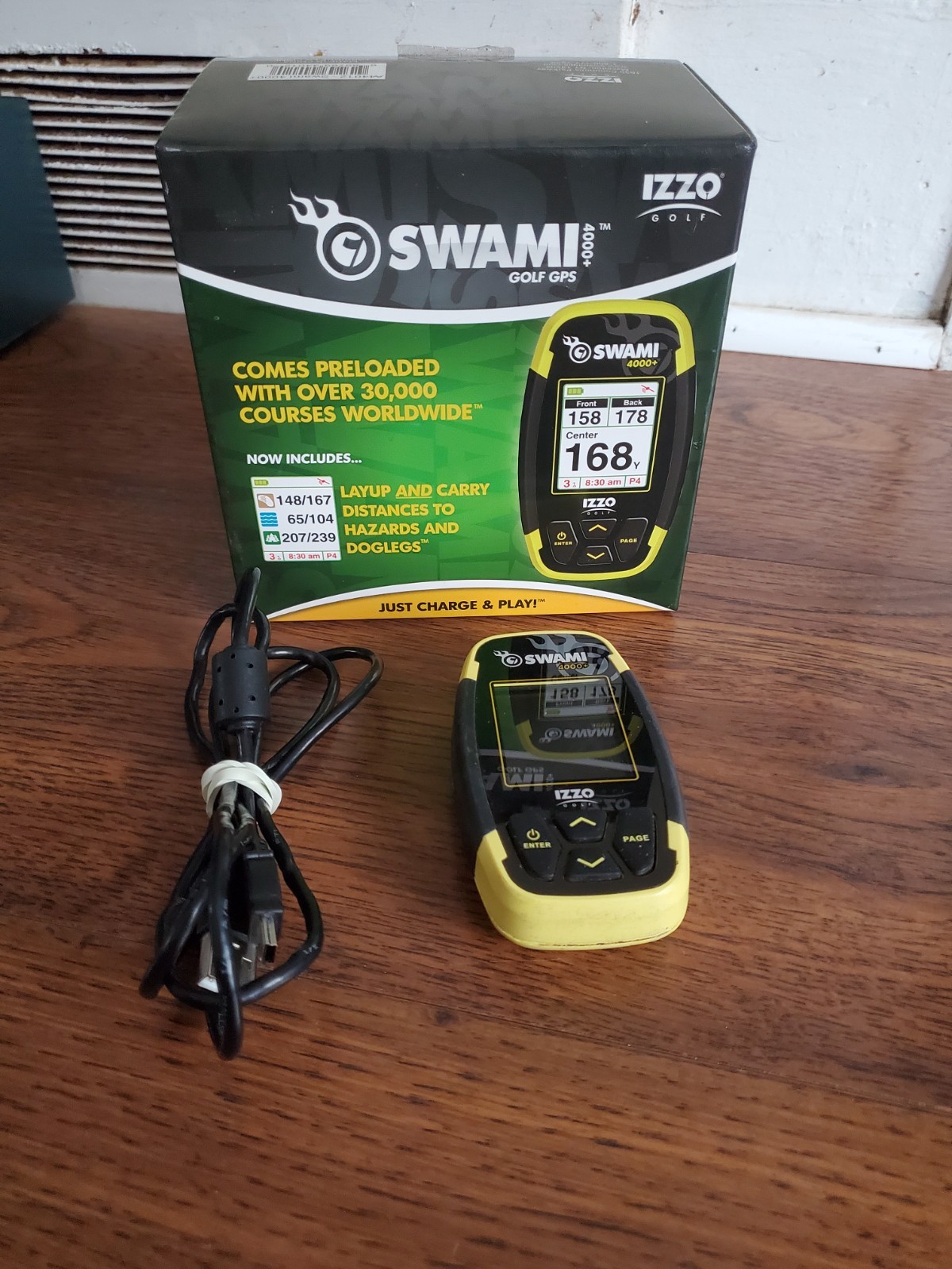 Izzo Golf Swami 4000+ Golf GPS - Yellow Box