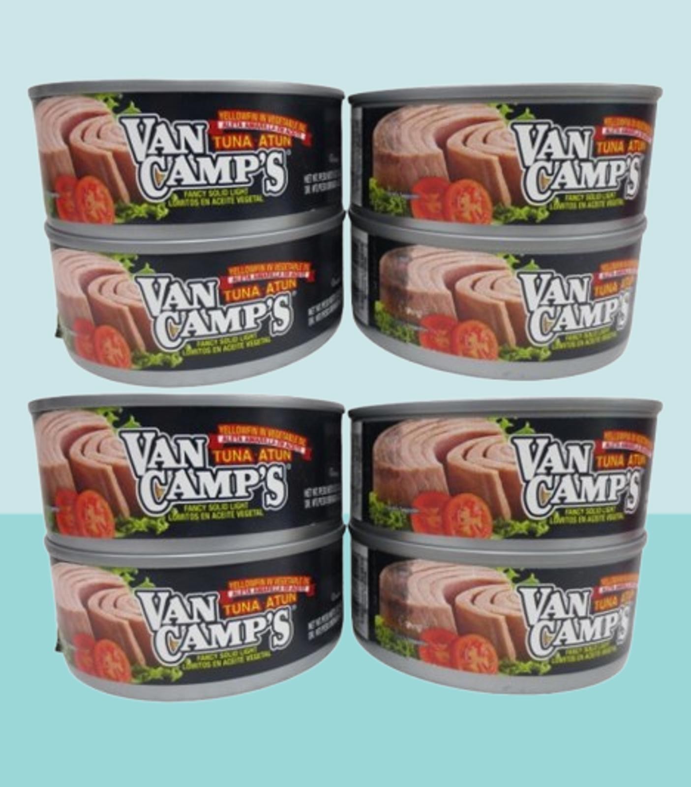 VAN CAMP'S TUNA YELLOWFIN IN VEGETABLE OIL FANCY SOLID LIGHT 5 OZ EXP: 2028 8PCS