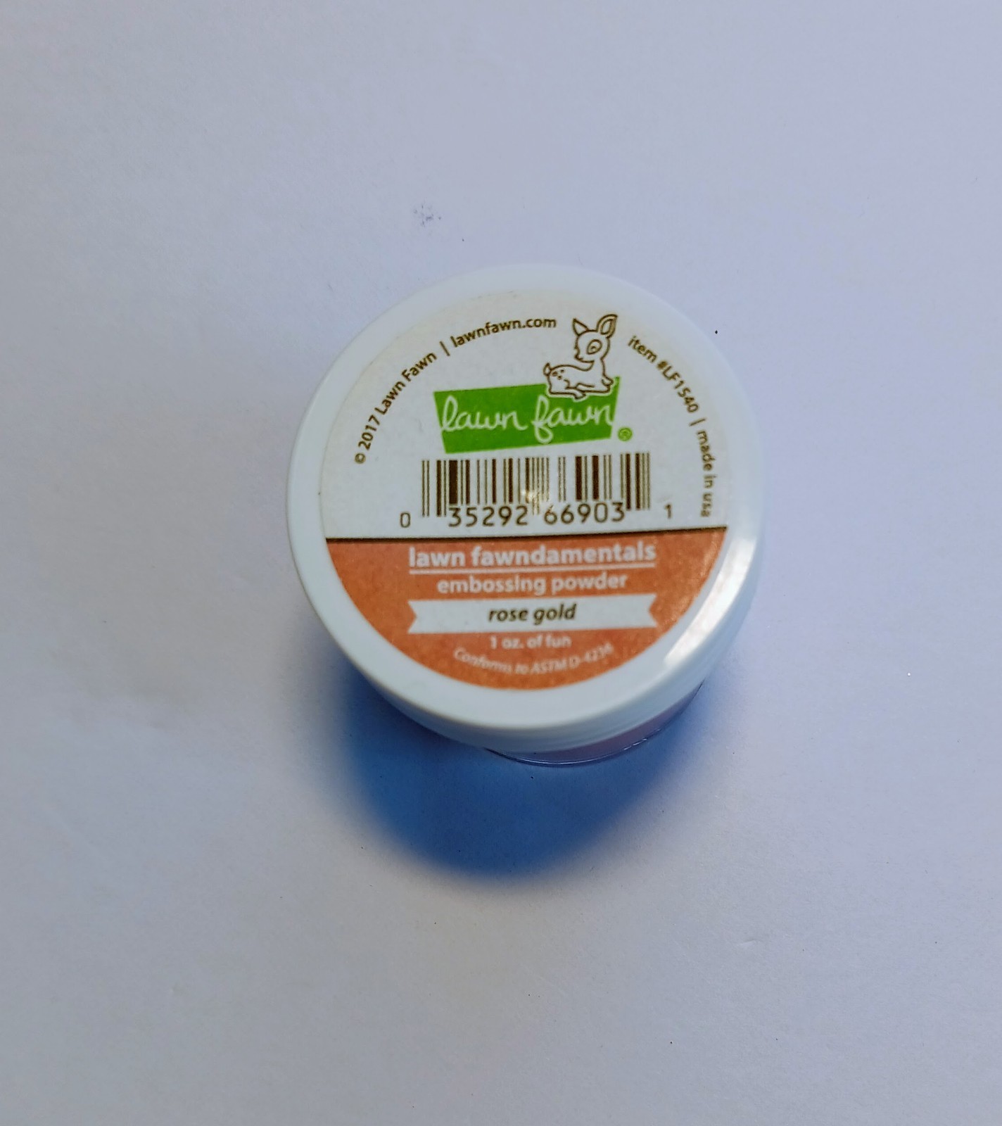 Lawn Fawn - Lawn Fawndamentals Embossing Powder - Rose Gold -  NEW