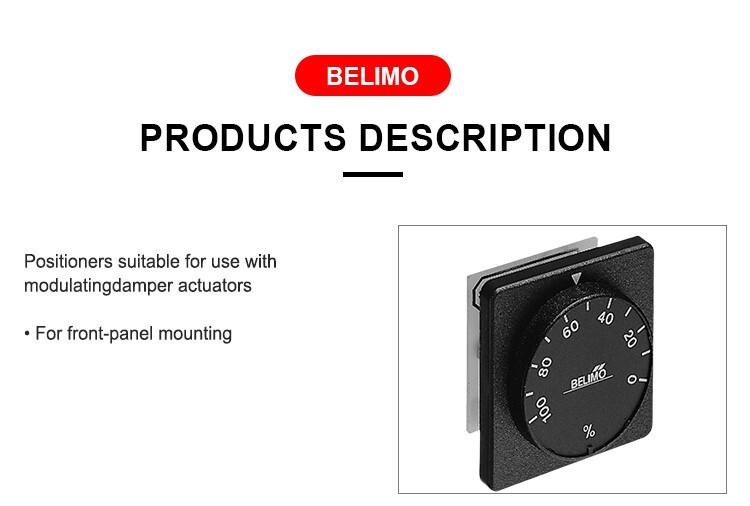 NEW Belimo SGF24 Positioners suitable for use with modulatingdamper actuators