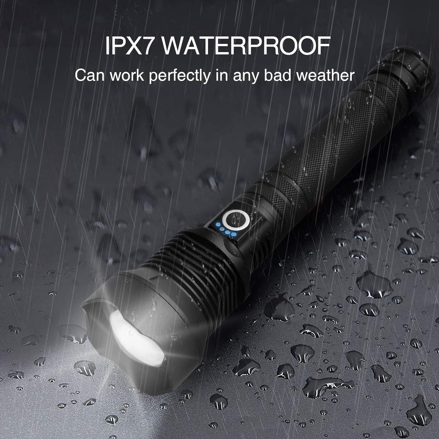 Rechargeable LED Flashlights High Lumens, 990000 Lumens Super Bright Flashlight
