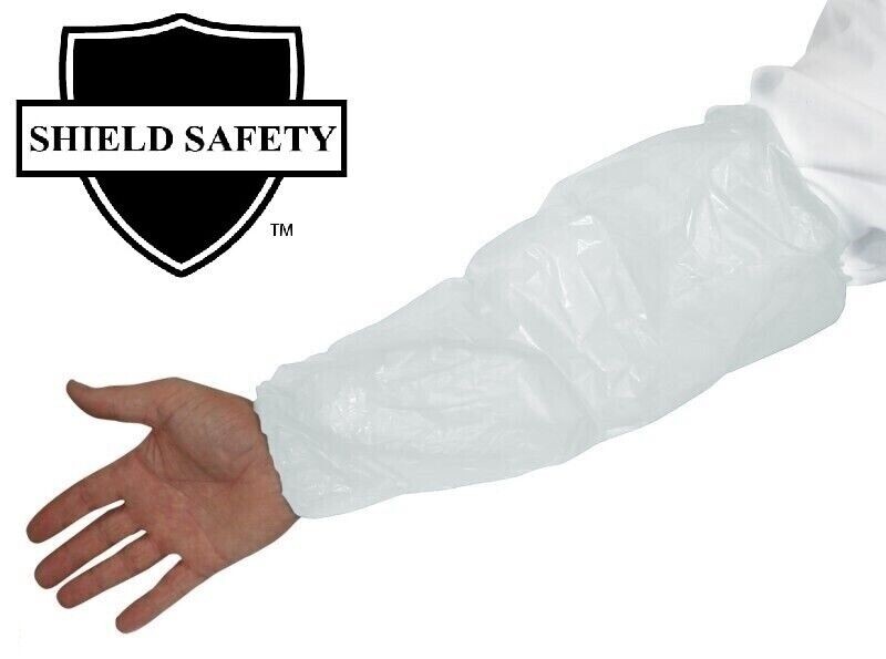 Polyethylene Elbow Oversleeves 18 Inch 2 Mil White 1000 Pieces