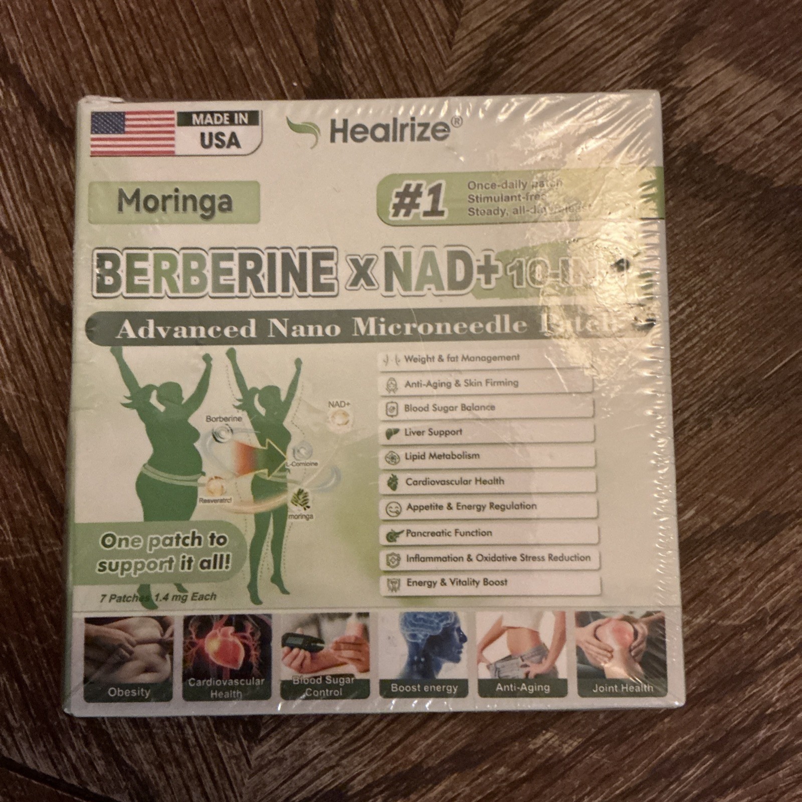 Moringa Berberine x NAD+ 10-in-1 Advanced Nano Microneedle Patch Weight Loss