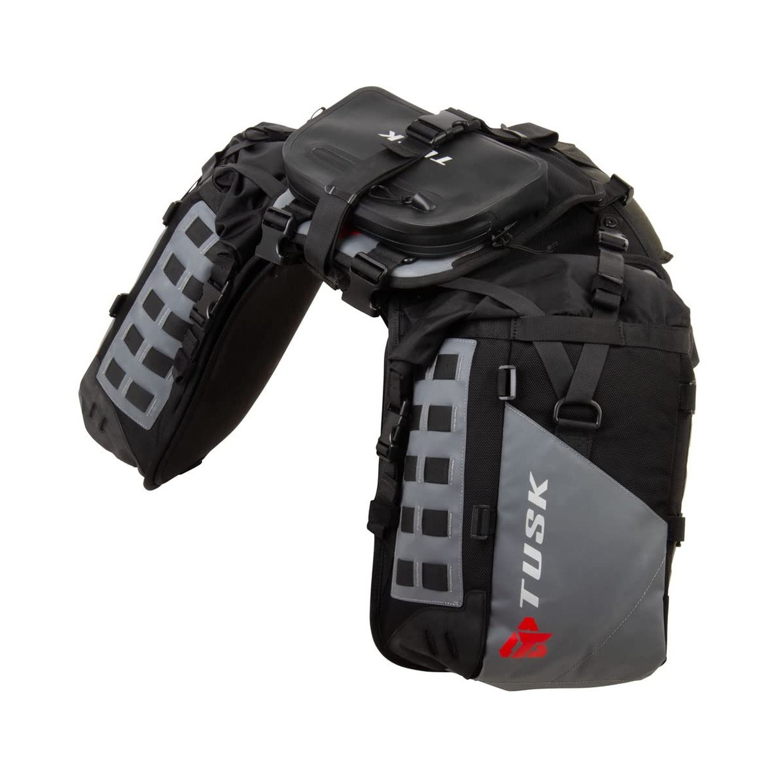 TUSK Highland X2 Rackless Luggage System Base System Standard Heat Shield Bla...