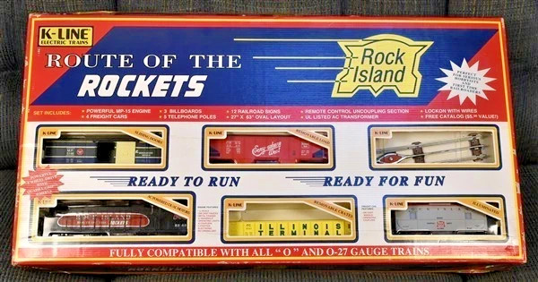 K-LINE ROUTE OF THE ROCKETS ROCK ISLAND RTR TRAIN SET K-1521