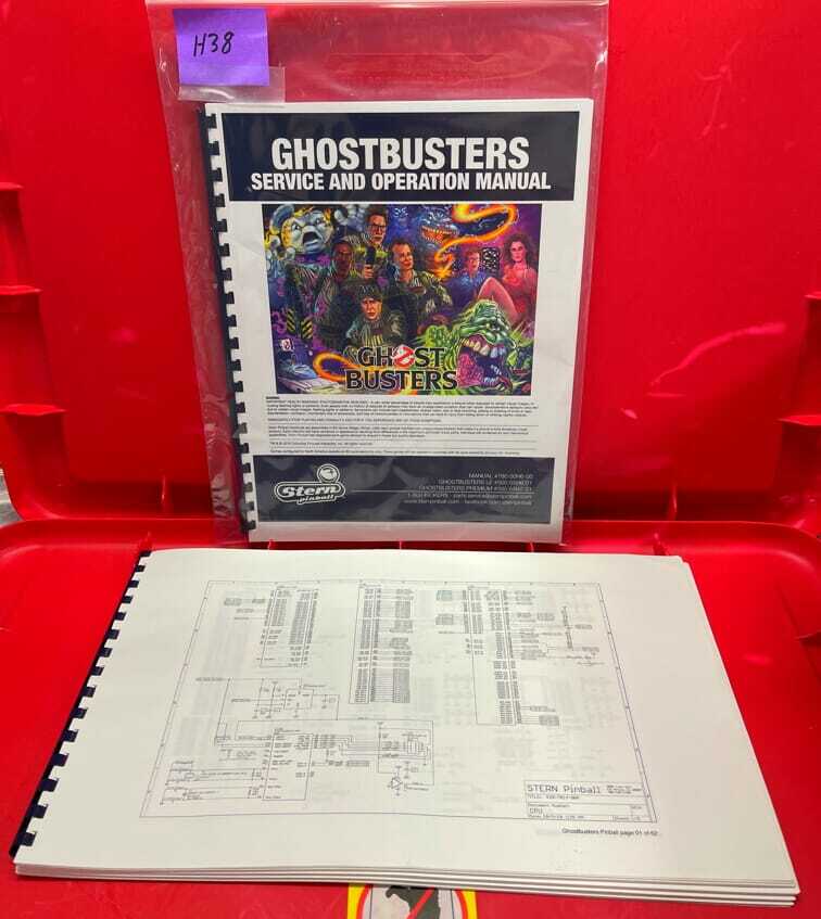GhostBusters Pinball LE/Premium*FULL COLOR*Manual w/FULL SIZE SCHEMATIC STERN 38