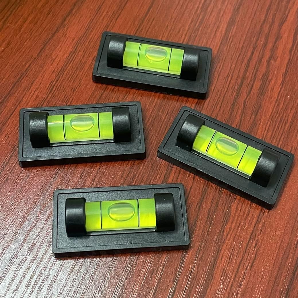 4 Mini Magnetic Bubble Levels for Accurate RV & Trailer Leveling - Compact Tool