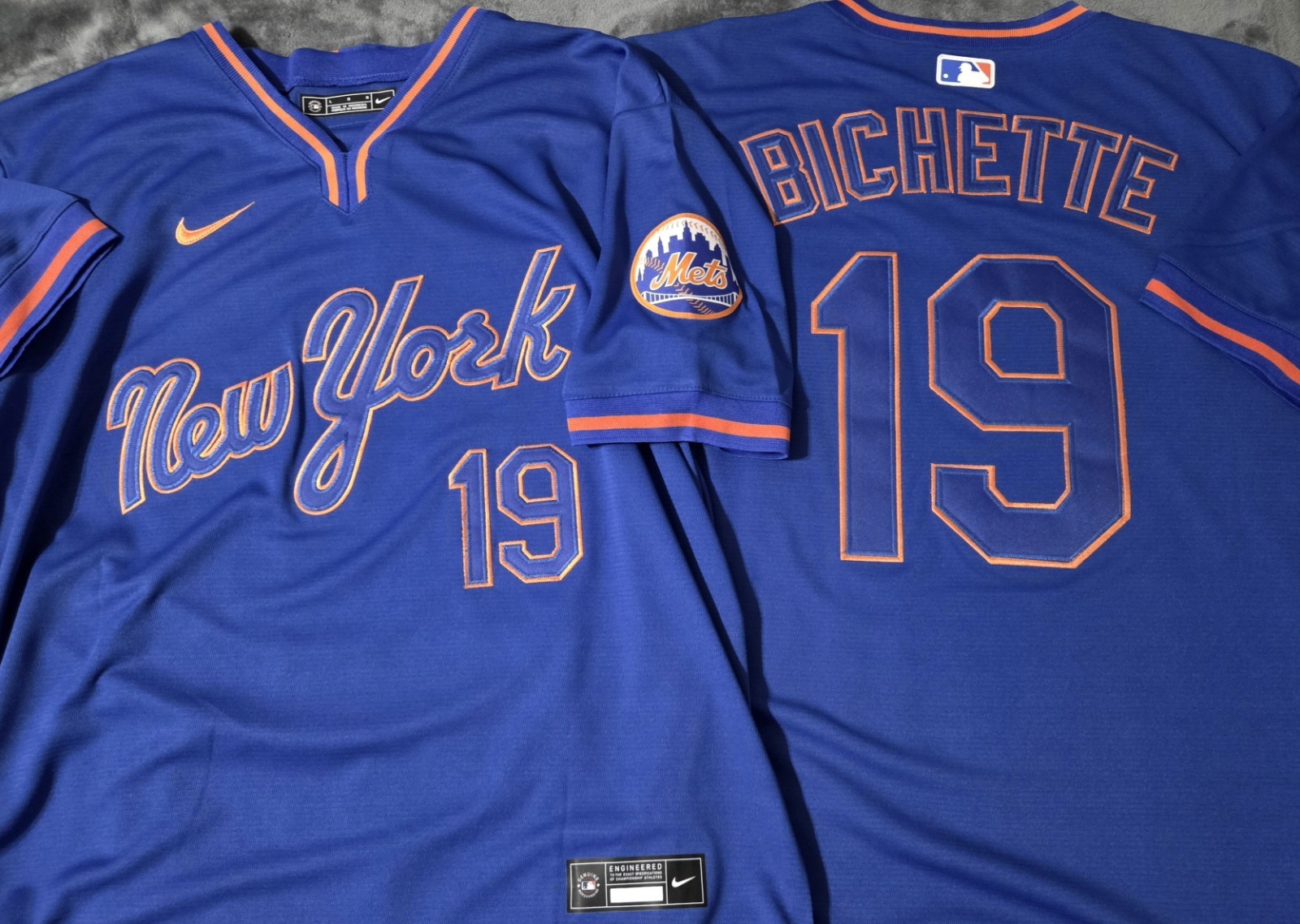 Fast Free Shipping! Large Bo Bichette New York Mets Stitched Jersey 19