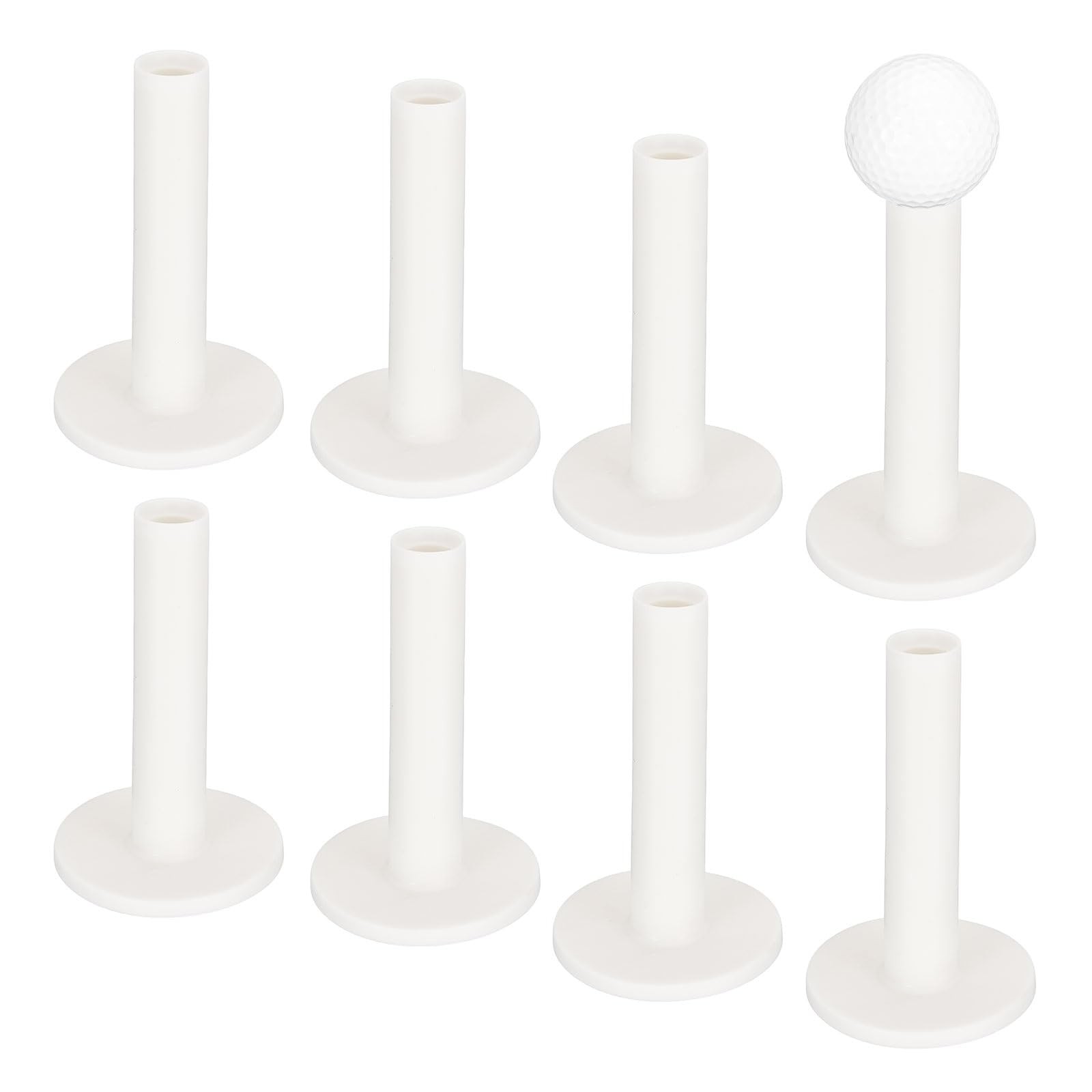 3.46IN Rubber Golf Tees [8PCS] - Flexible Stable Ball Holder Use for Home & O...
