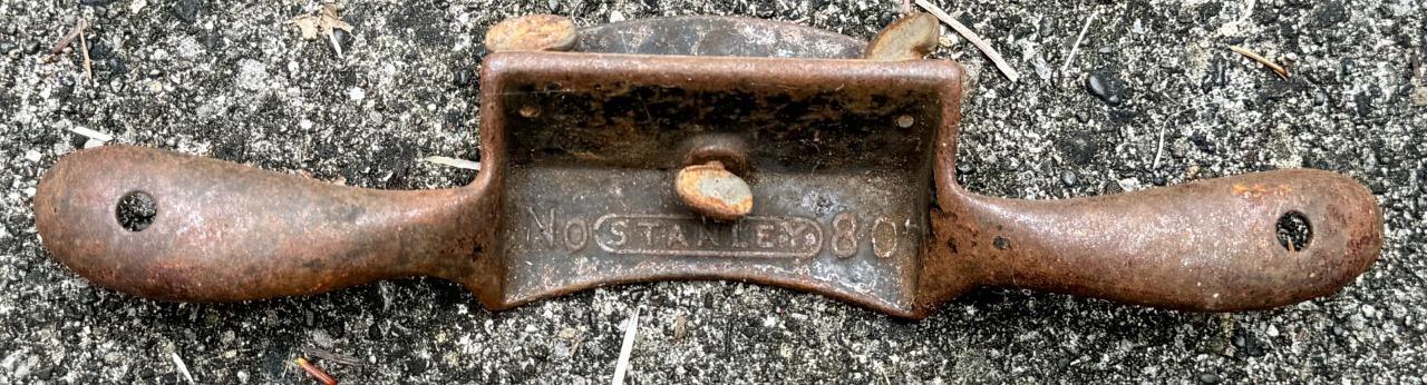 Antique Vintage Early Model Stanley No. 80 Cabinet Scraper Plane