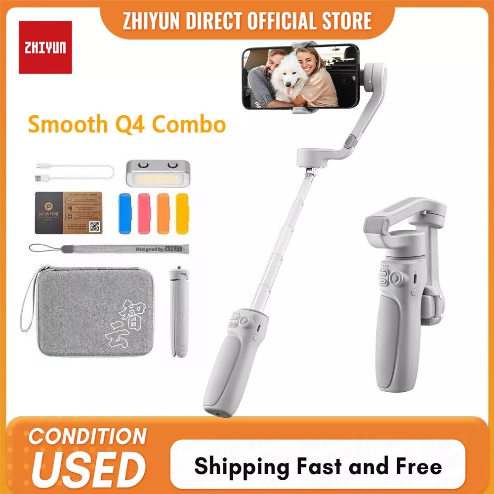 Zhiyun Smooth Q4 Combo Gimbal Stabilizer For most Smartphone Built-in Fill Light