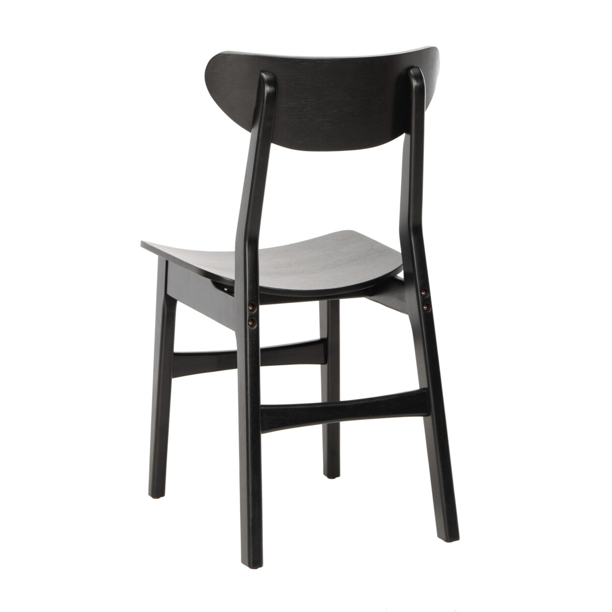 SAFAVIEH Lucca Retro Dining Chair Set of 2 | Black |