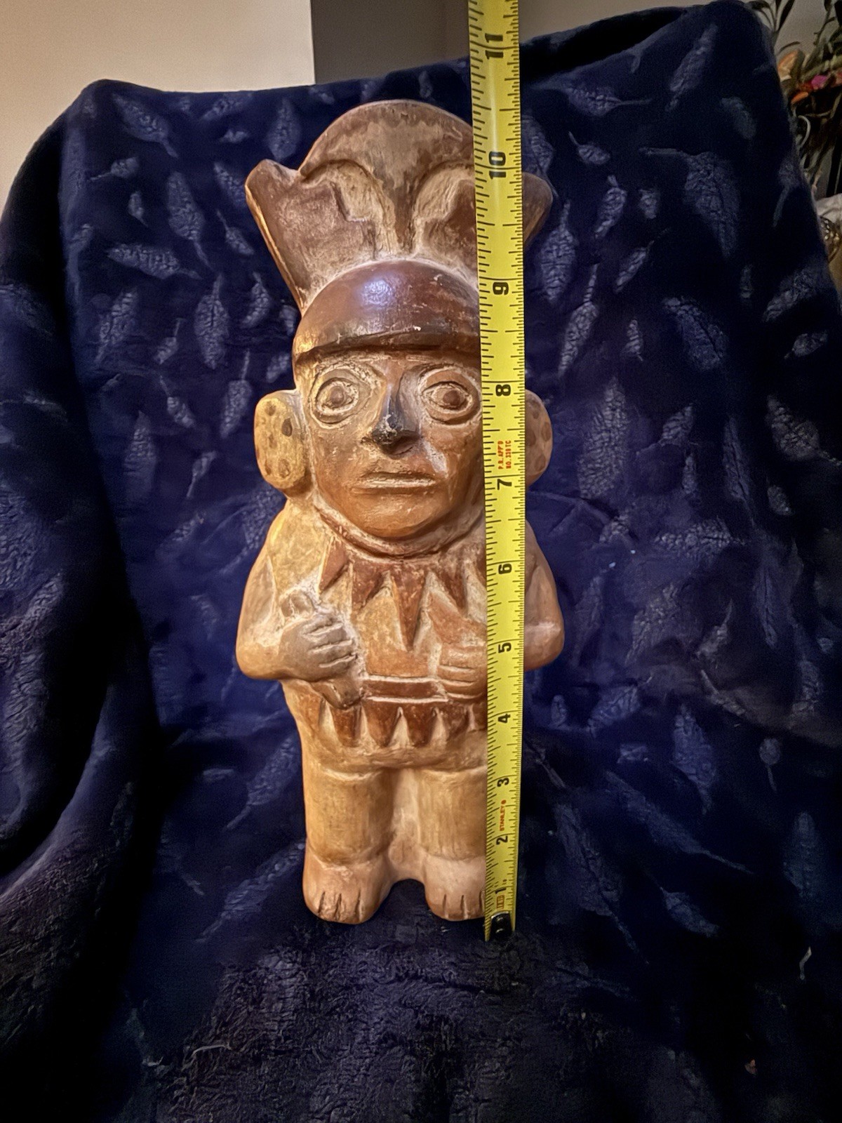 Replica of a Mochica (Moche) ceramic, Northern Peru, “ medicine man" 11” Tall